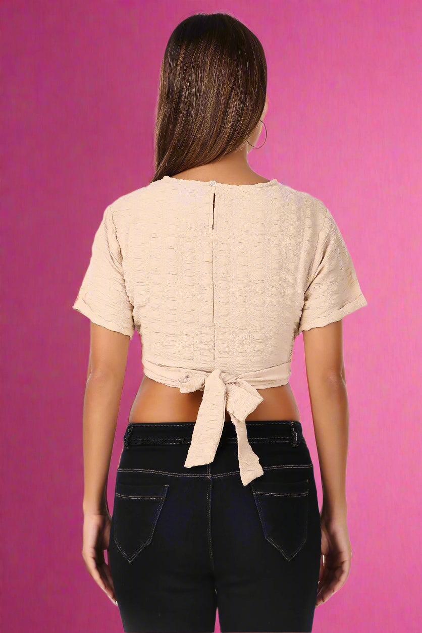 Teal Crop Top