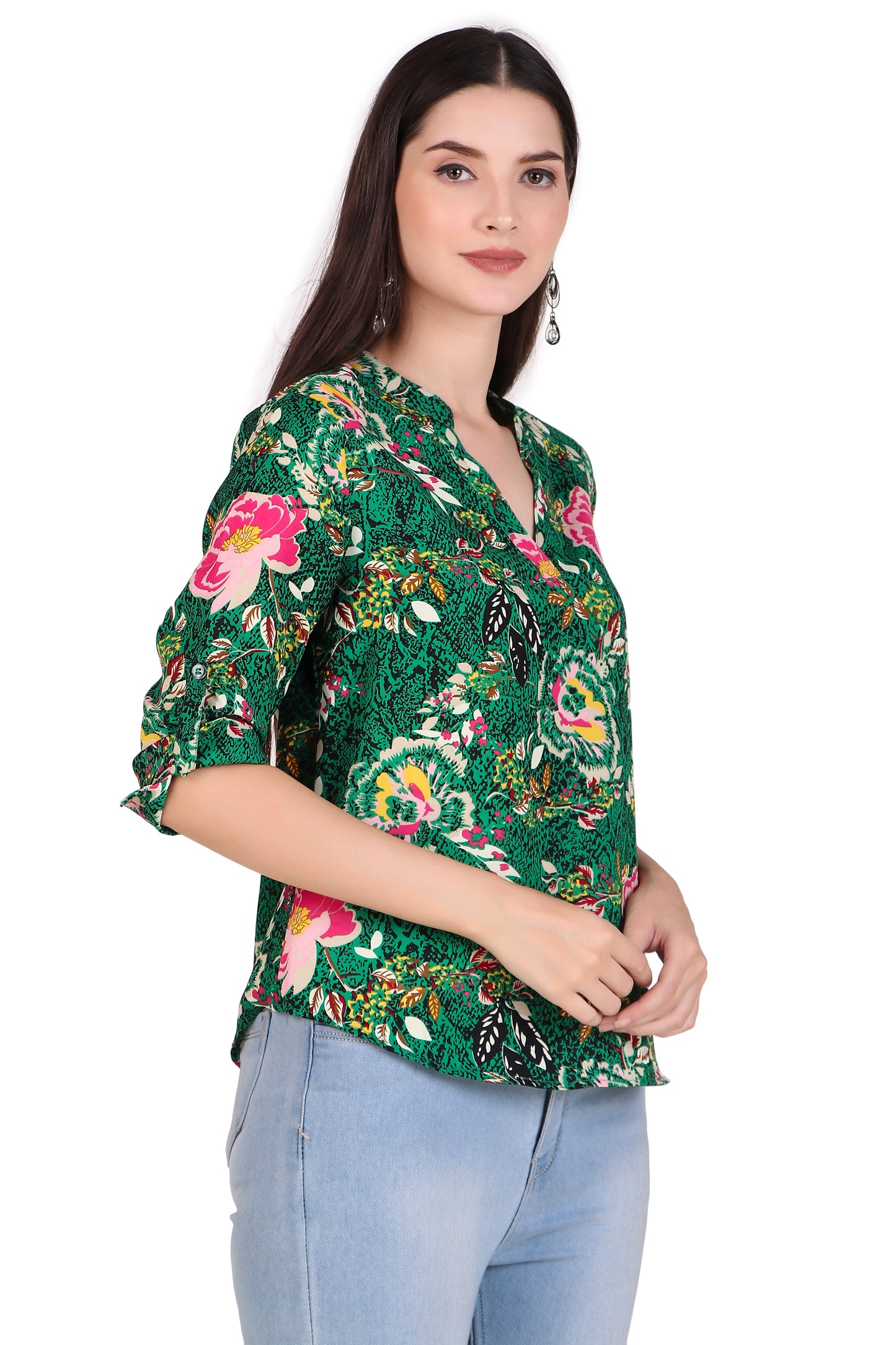 floral print top
