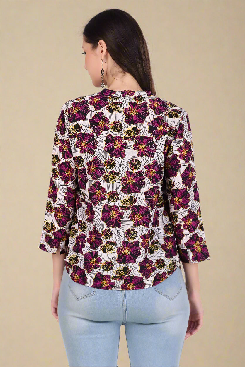 half sleeve top
