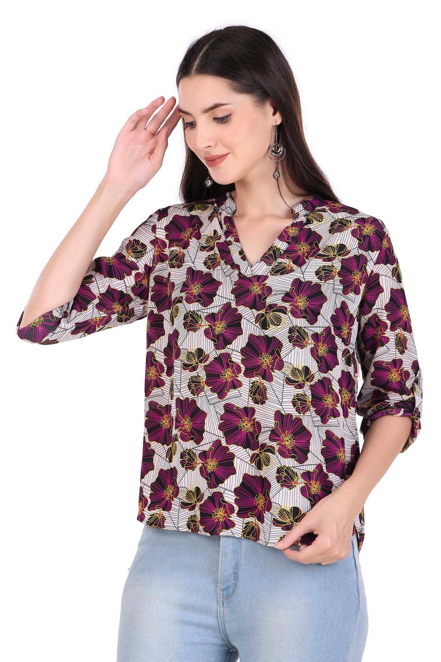 half sleeve top