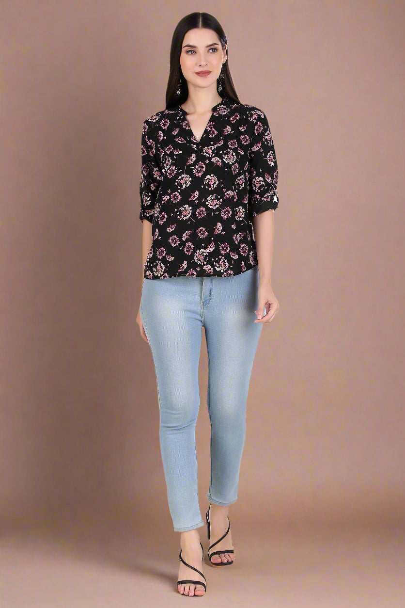 ladies floral tops