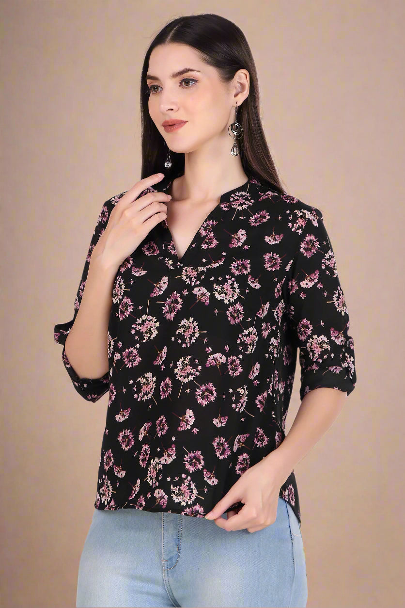 ladies floral tops