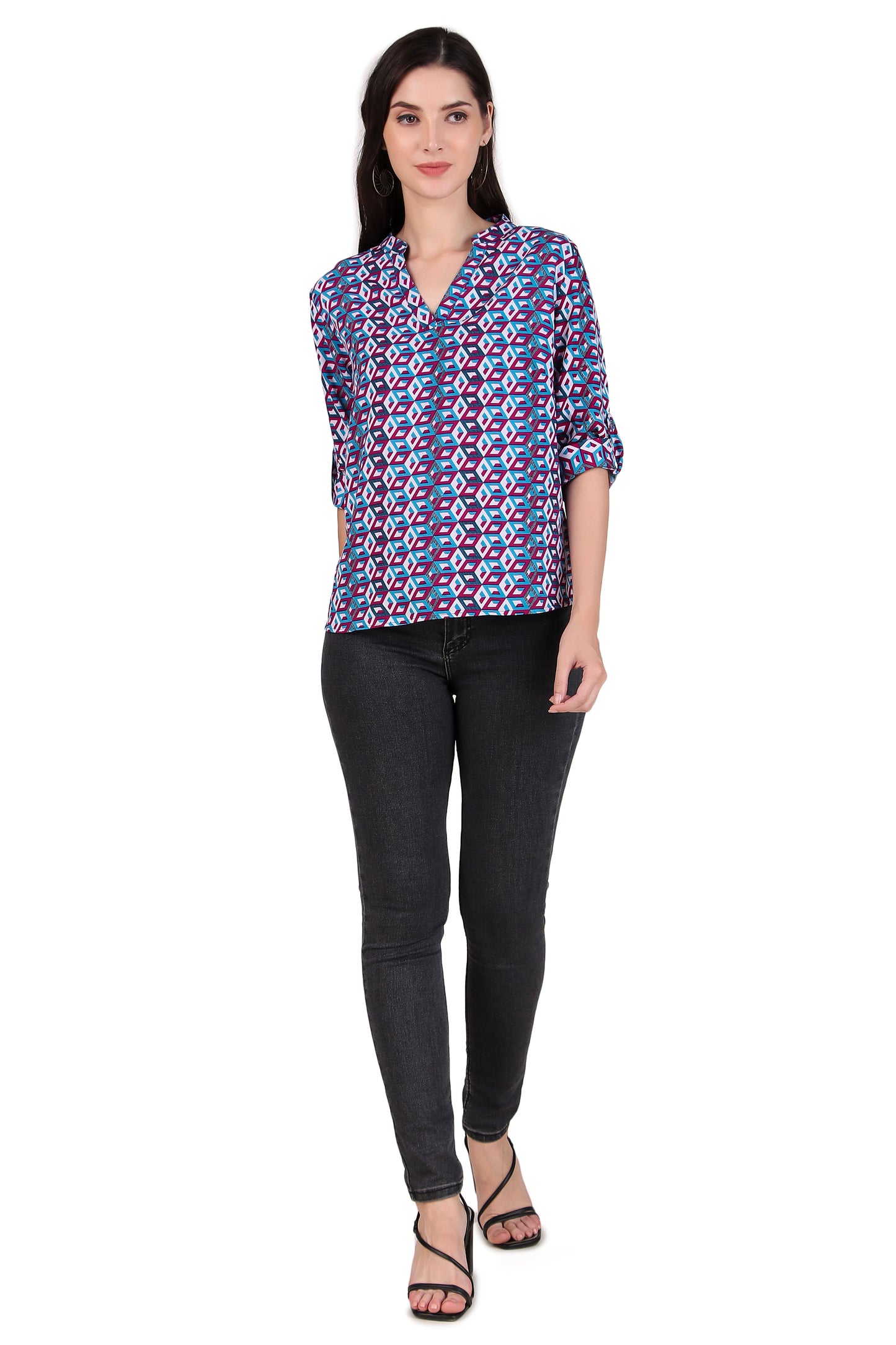 v neck top