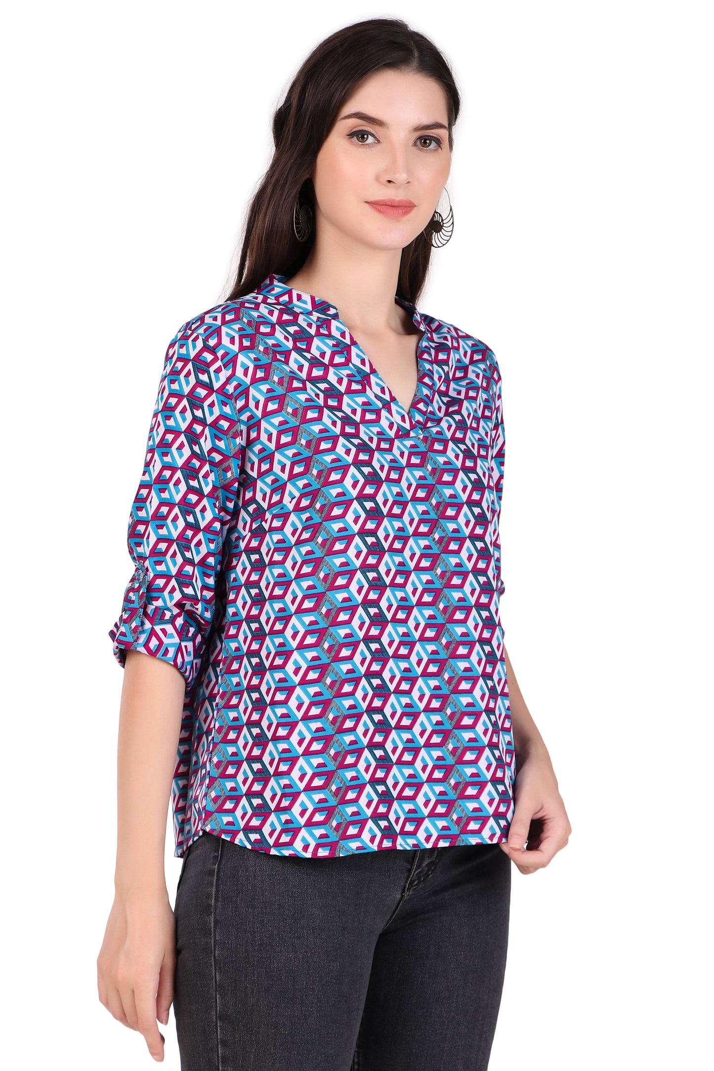 v neck top