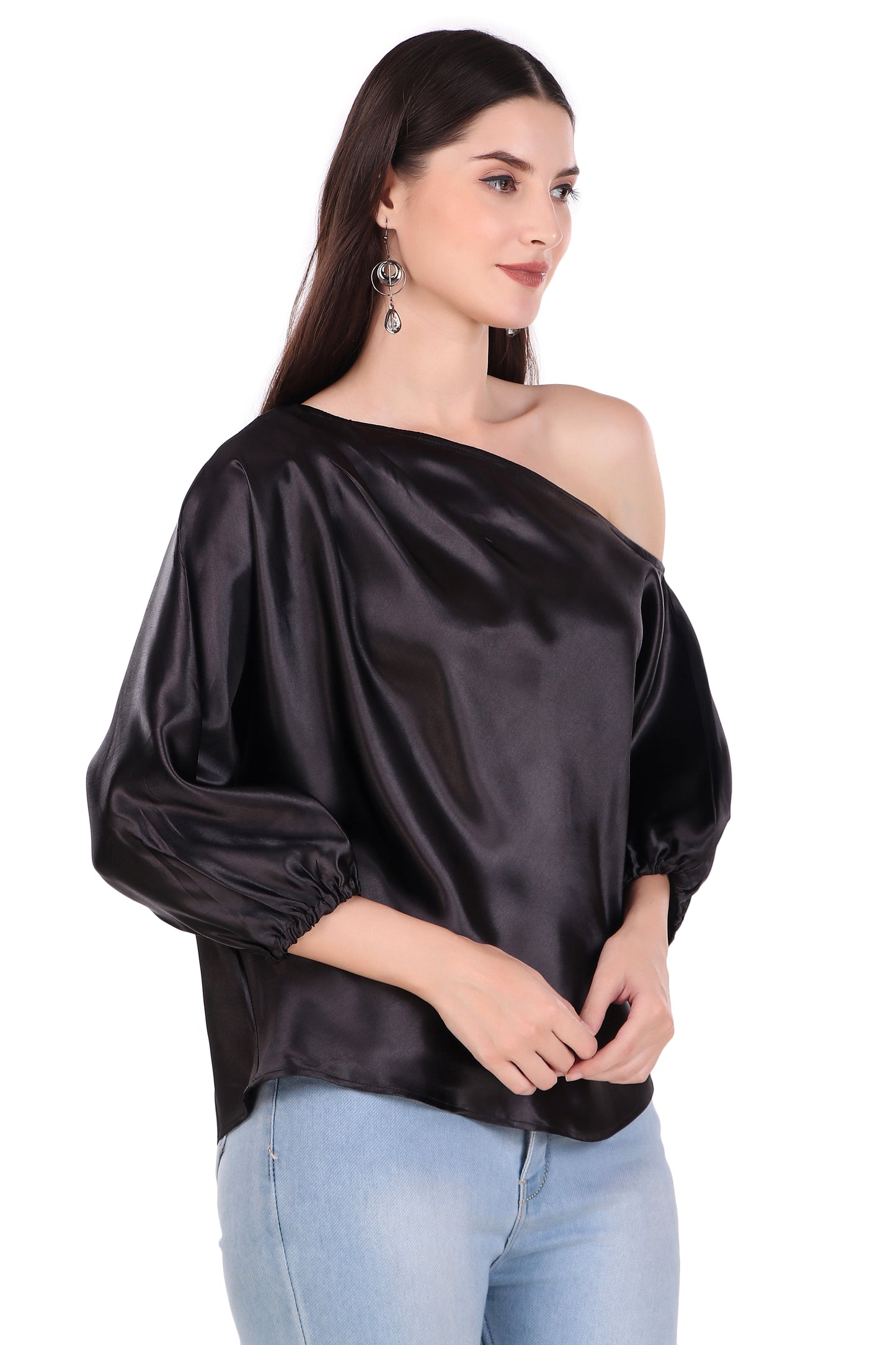 1 shoulder top plain
