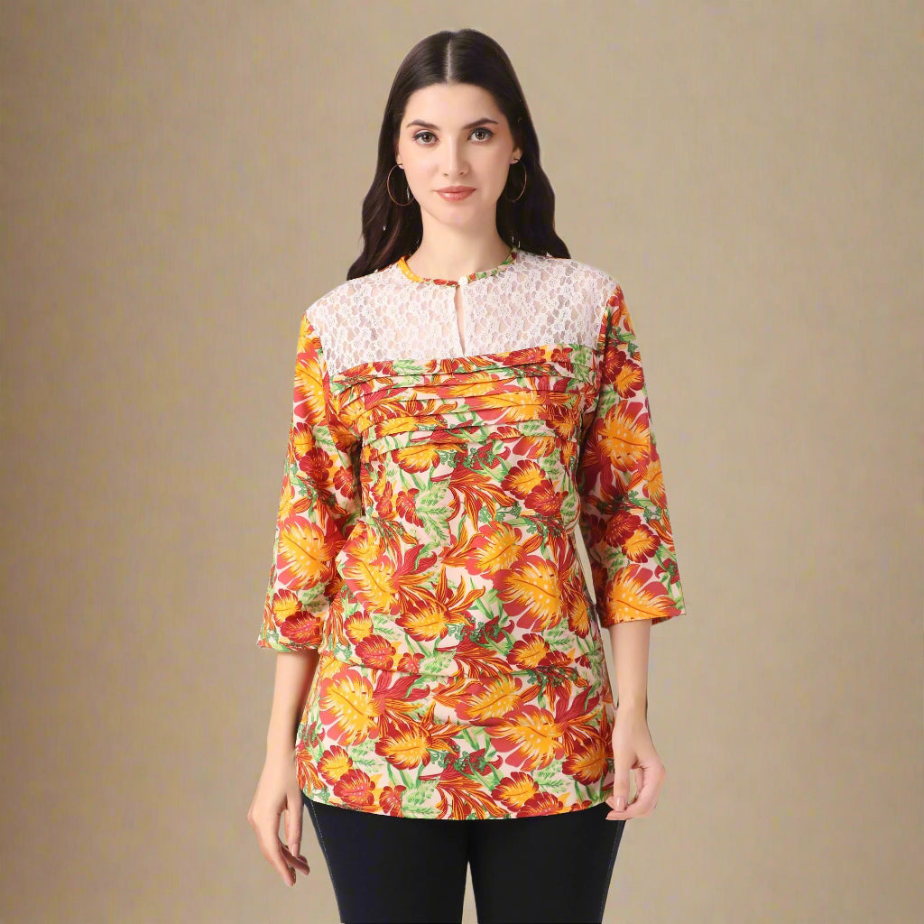 Casual Top tangerine