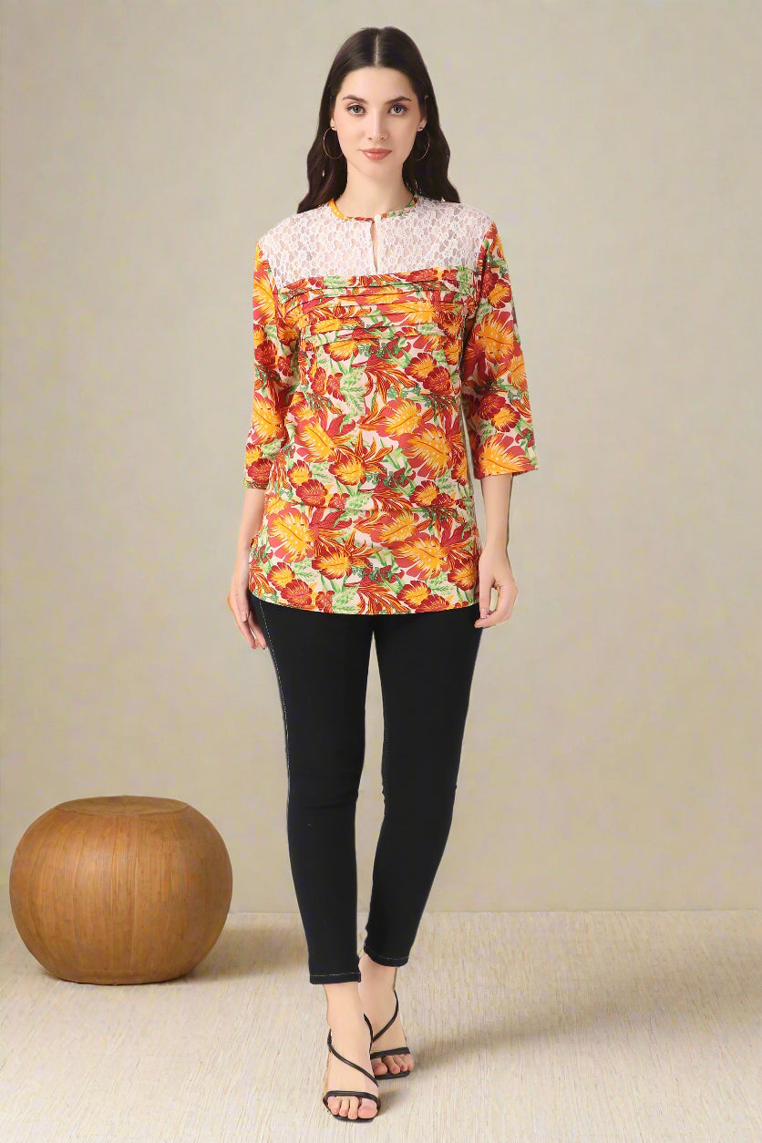 Casual Top tangerine