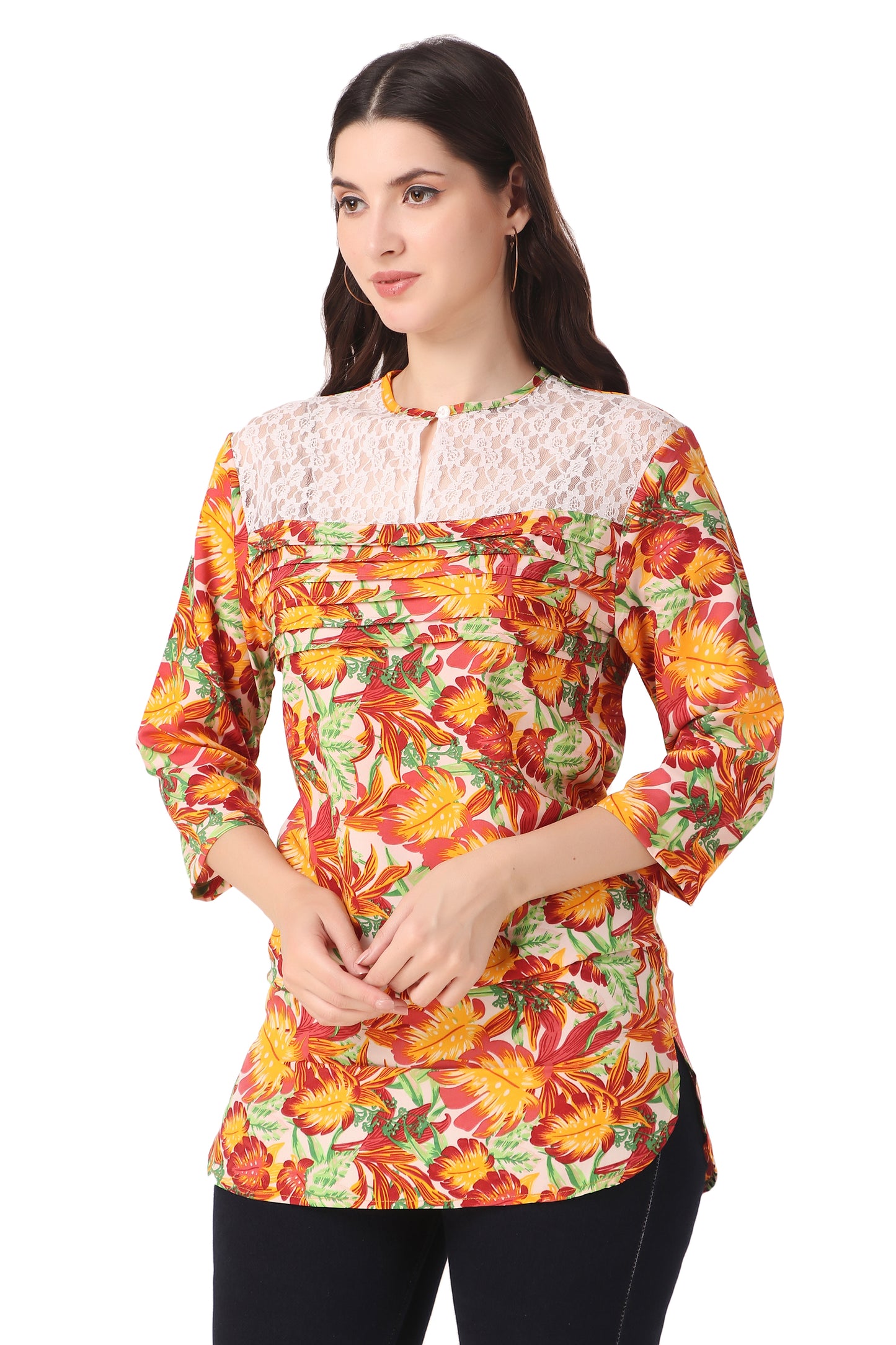 Casual Top tangerine