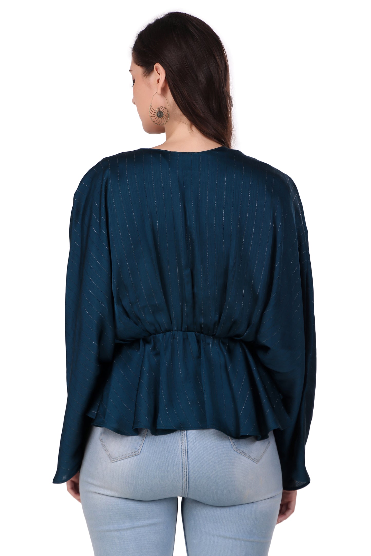 Green Chiffon Kimono Top