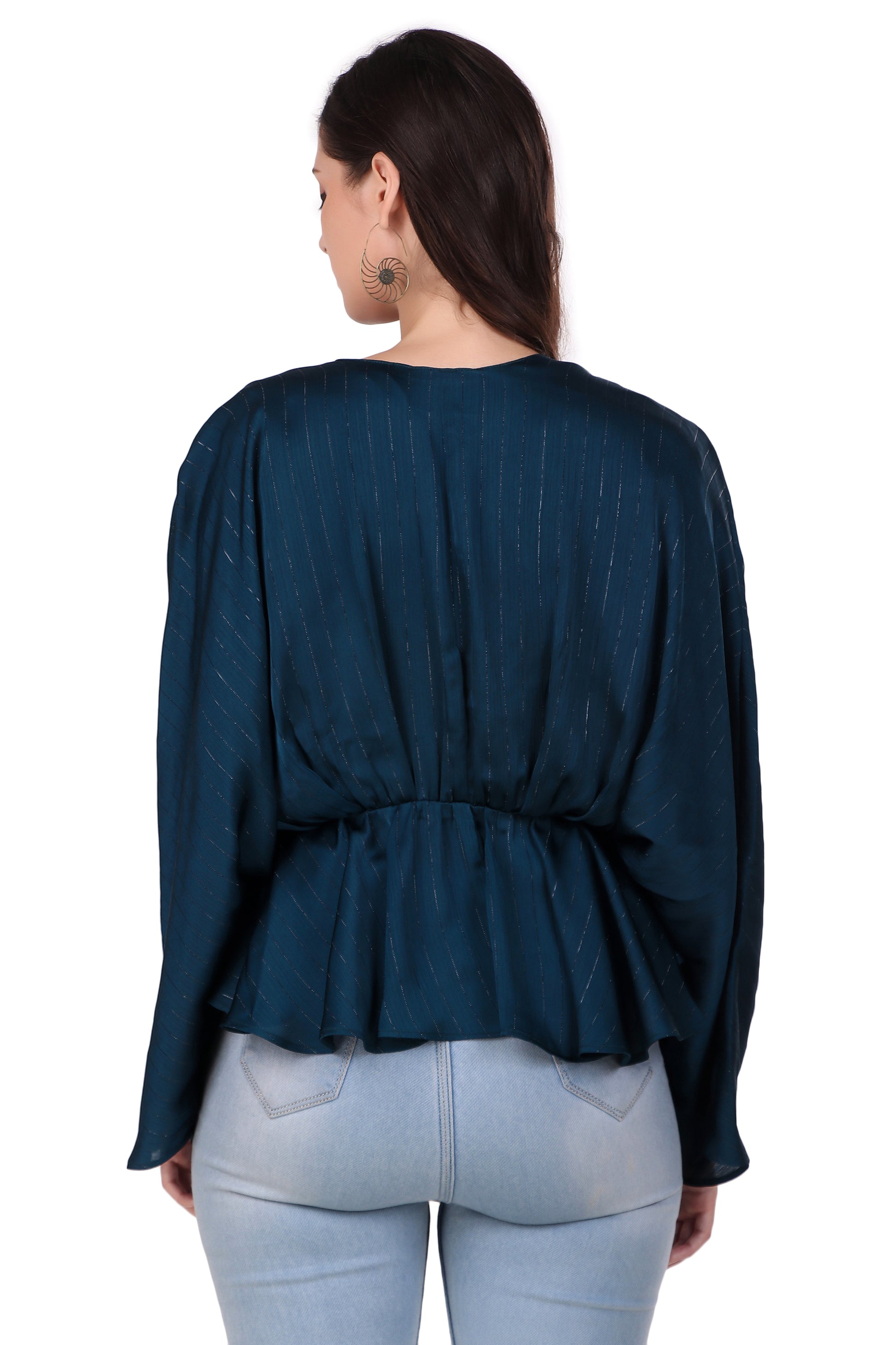 Green Chiffon Kimono Top