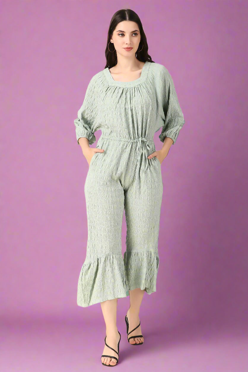 Green jumpsuits for women

