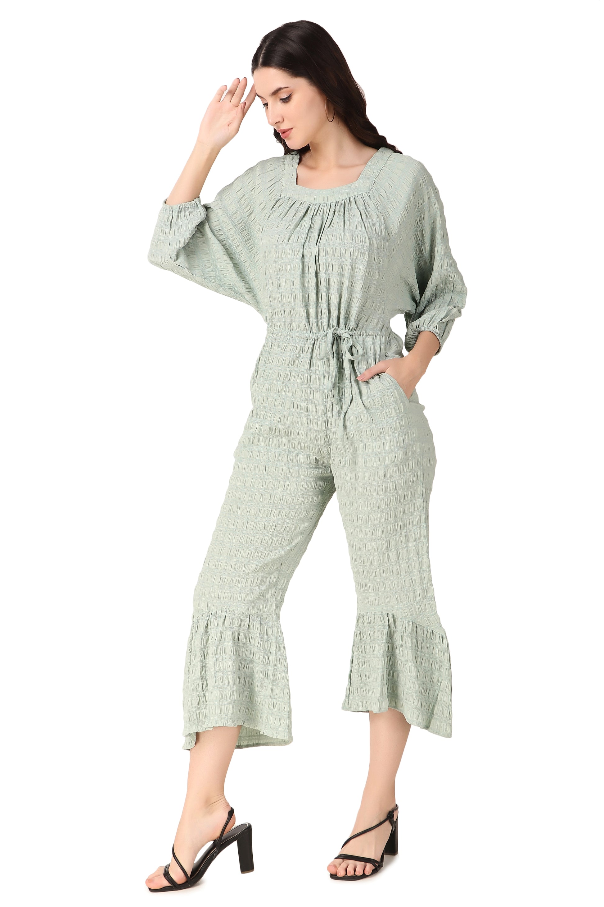 Green jumpsuits for women

