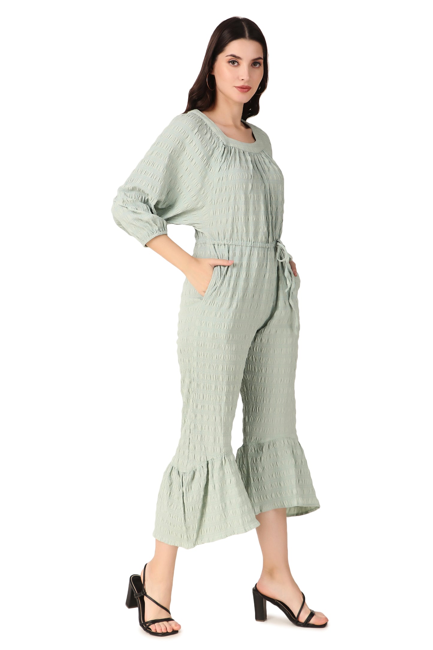 Green jumpsuits for women

