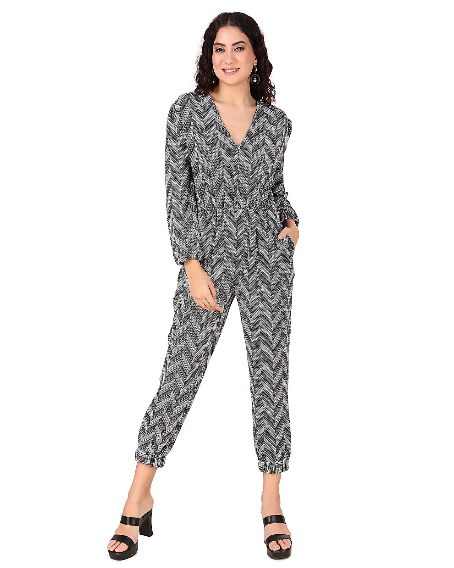 BoheeWohee Women's Casual Stretchable Jumpsuit with Back Zipper & Side Pockets