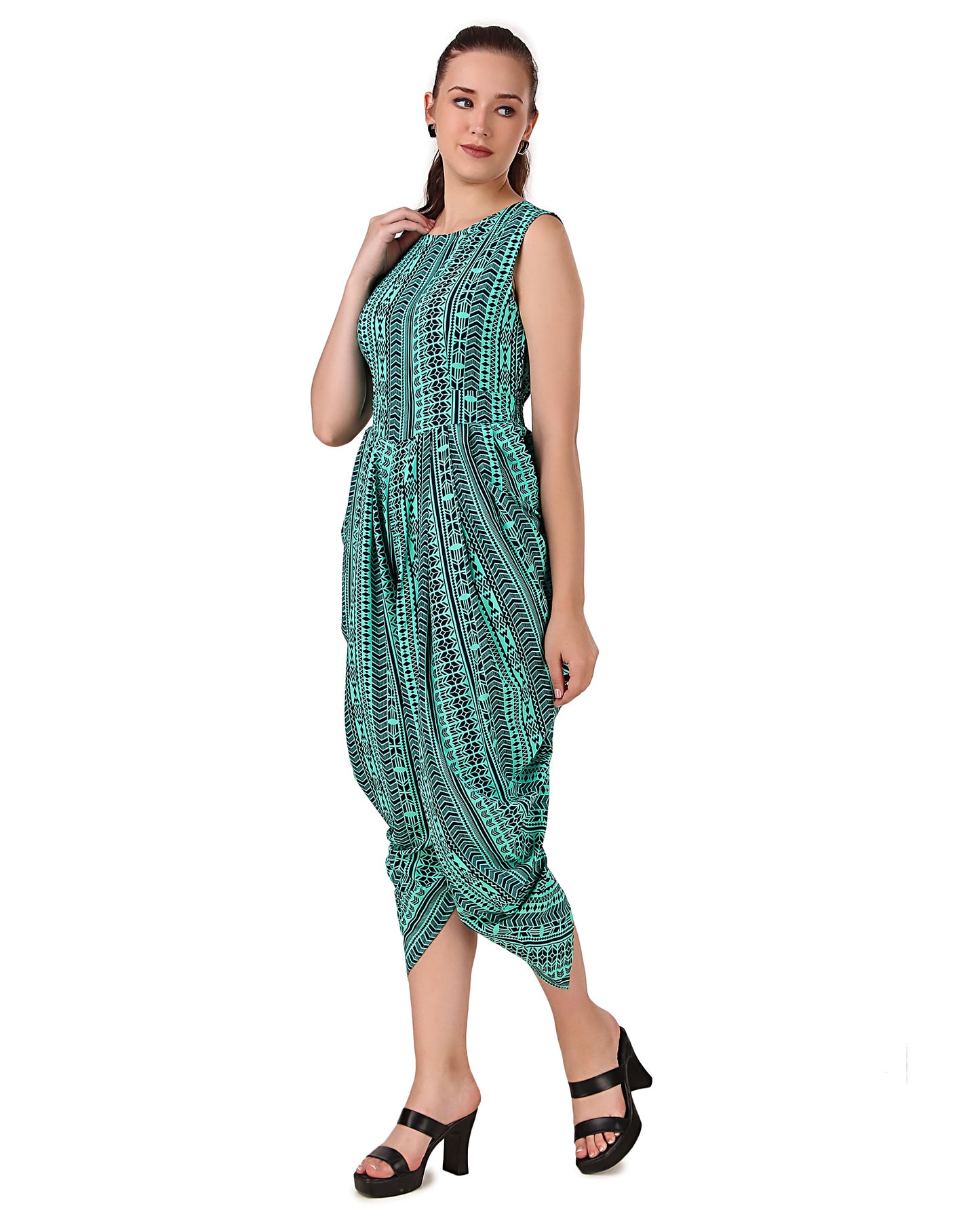 BoheeWohee Women's Maxi Jumpsuit - Dhoti Style- Shamrock Tribe