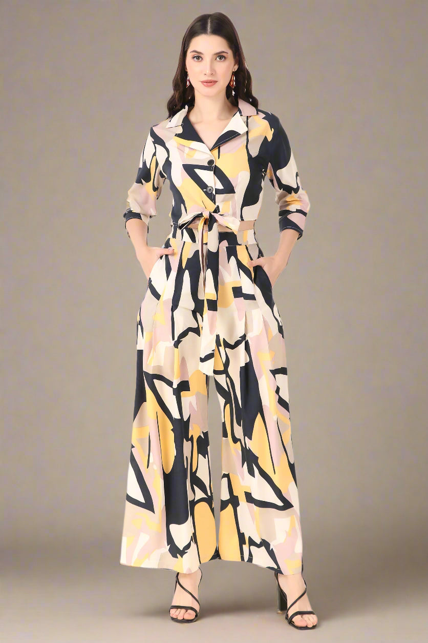 BoheeWohee Women's Co-ord Set - Effortless Style in Soft Elegance-  Brulee