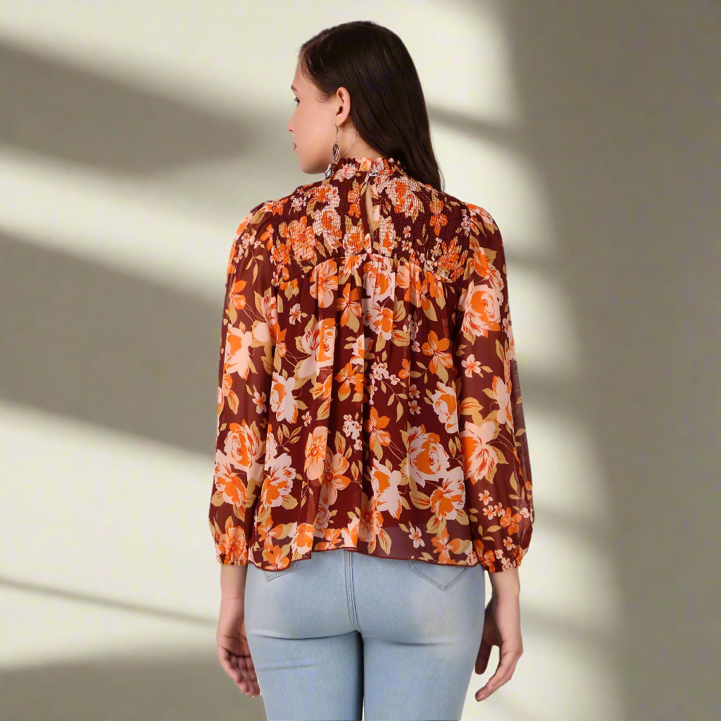 Trendy Georgette Tops back