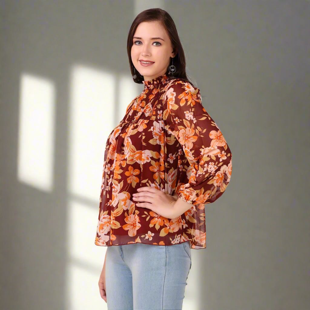 Trendy Georgette Tops side