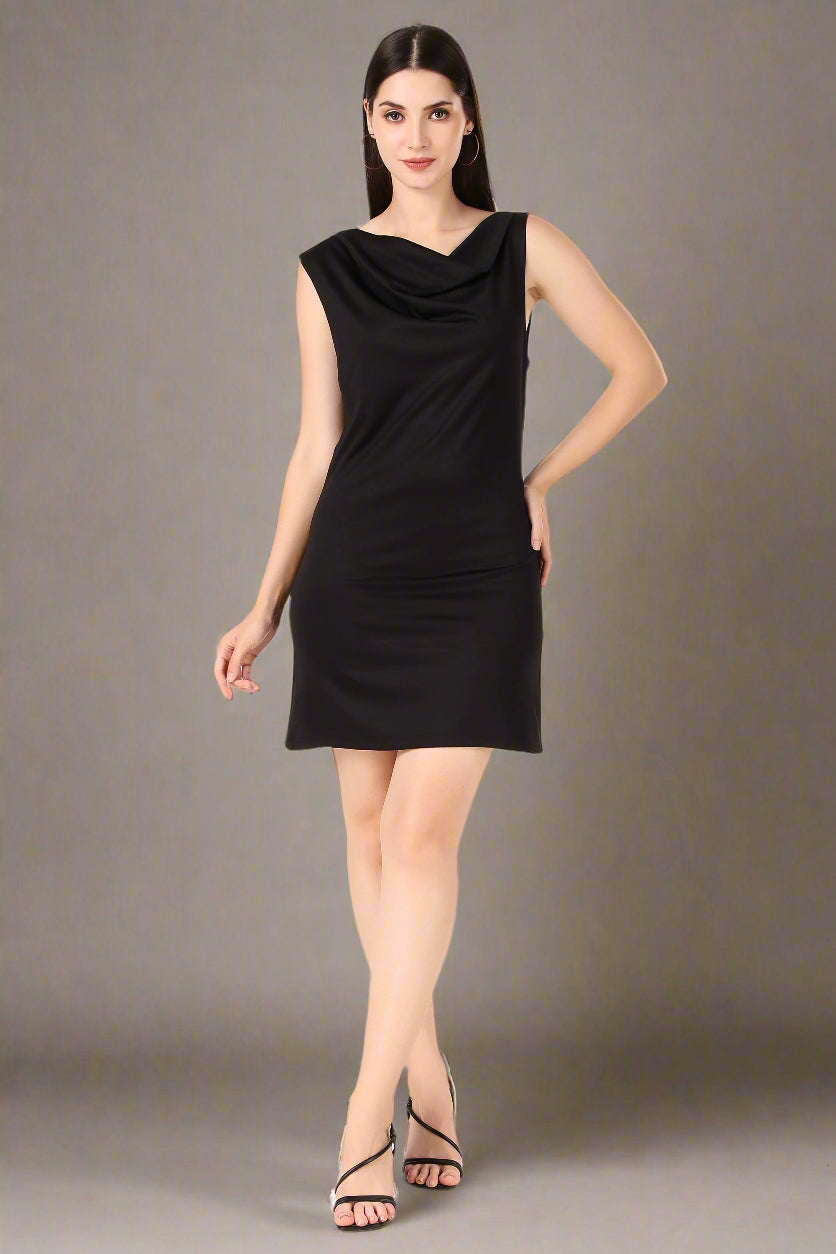 black one piece dress
