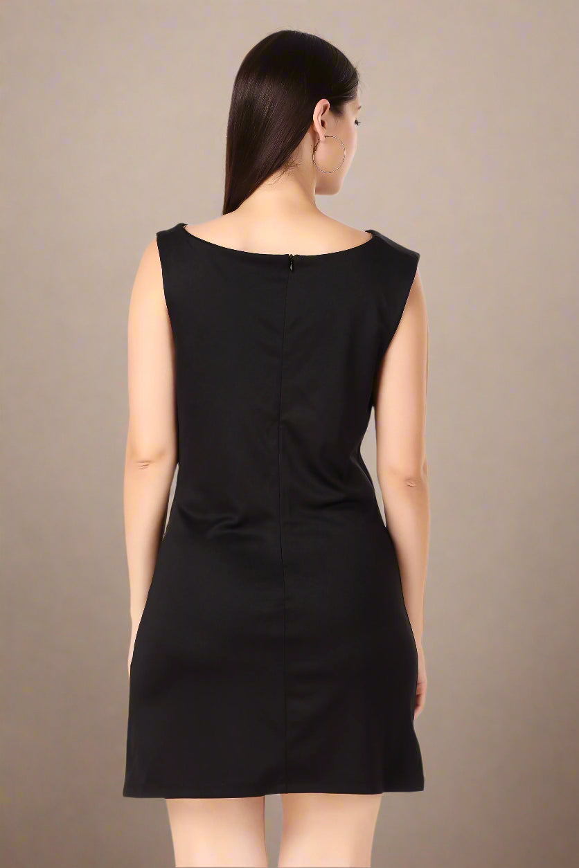 black one piece dress
