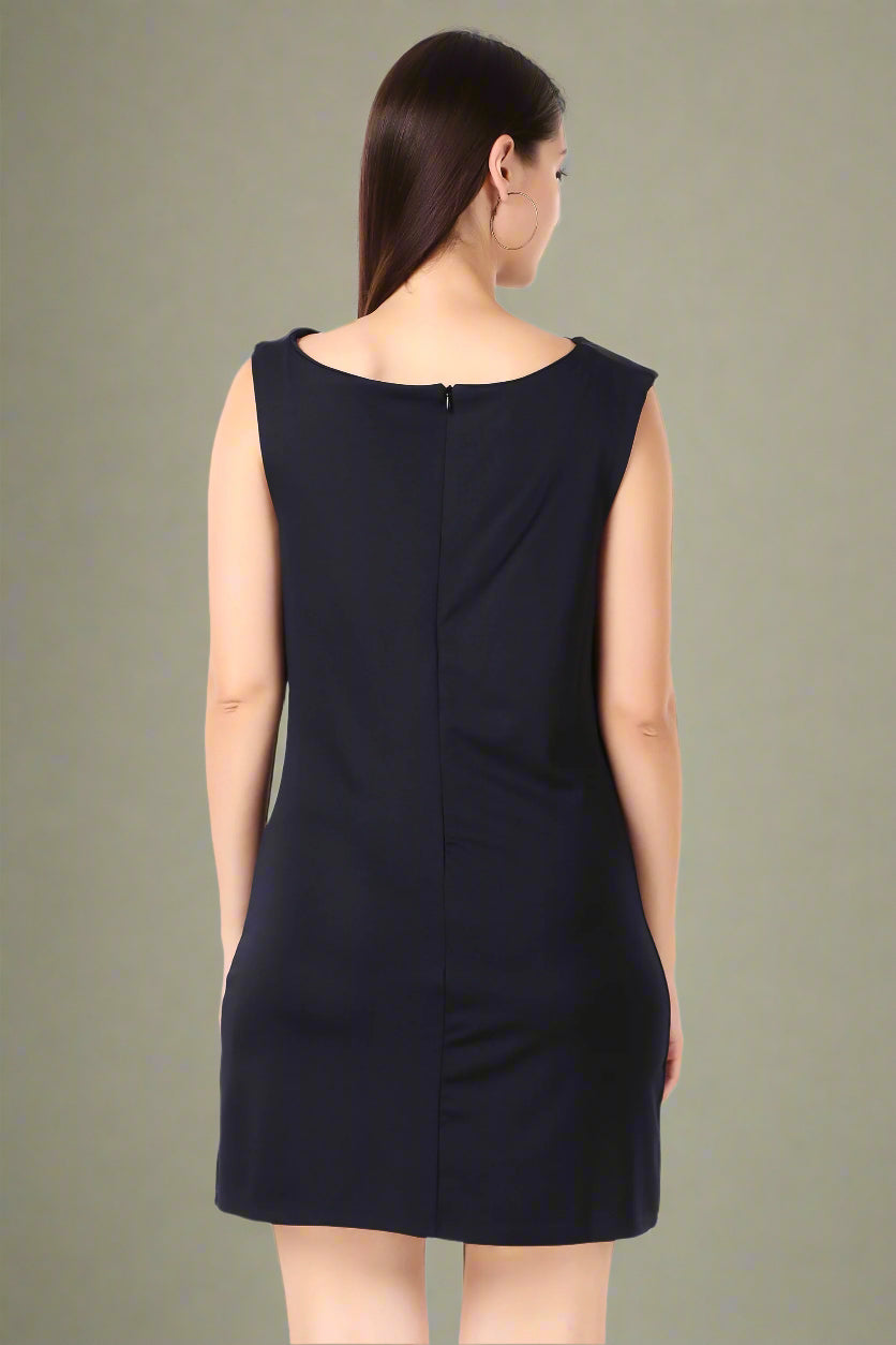 blue one piece dress
