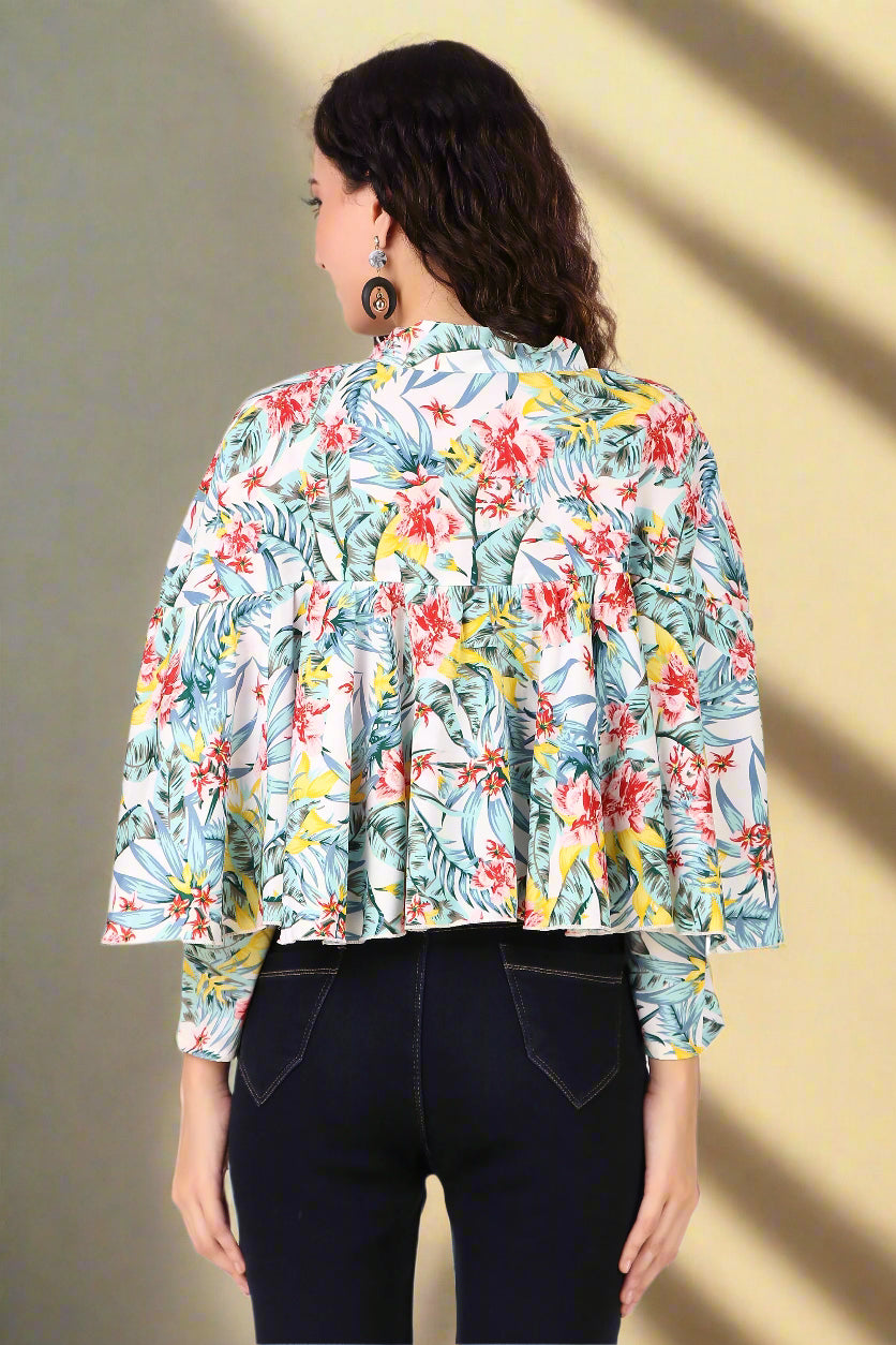 cape top for women floral
