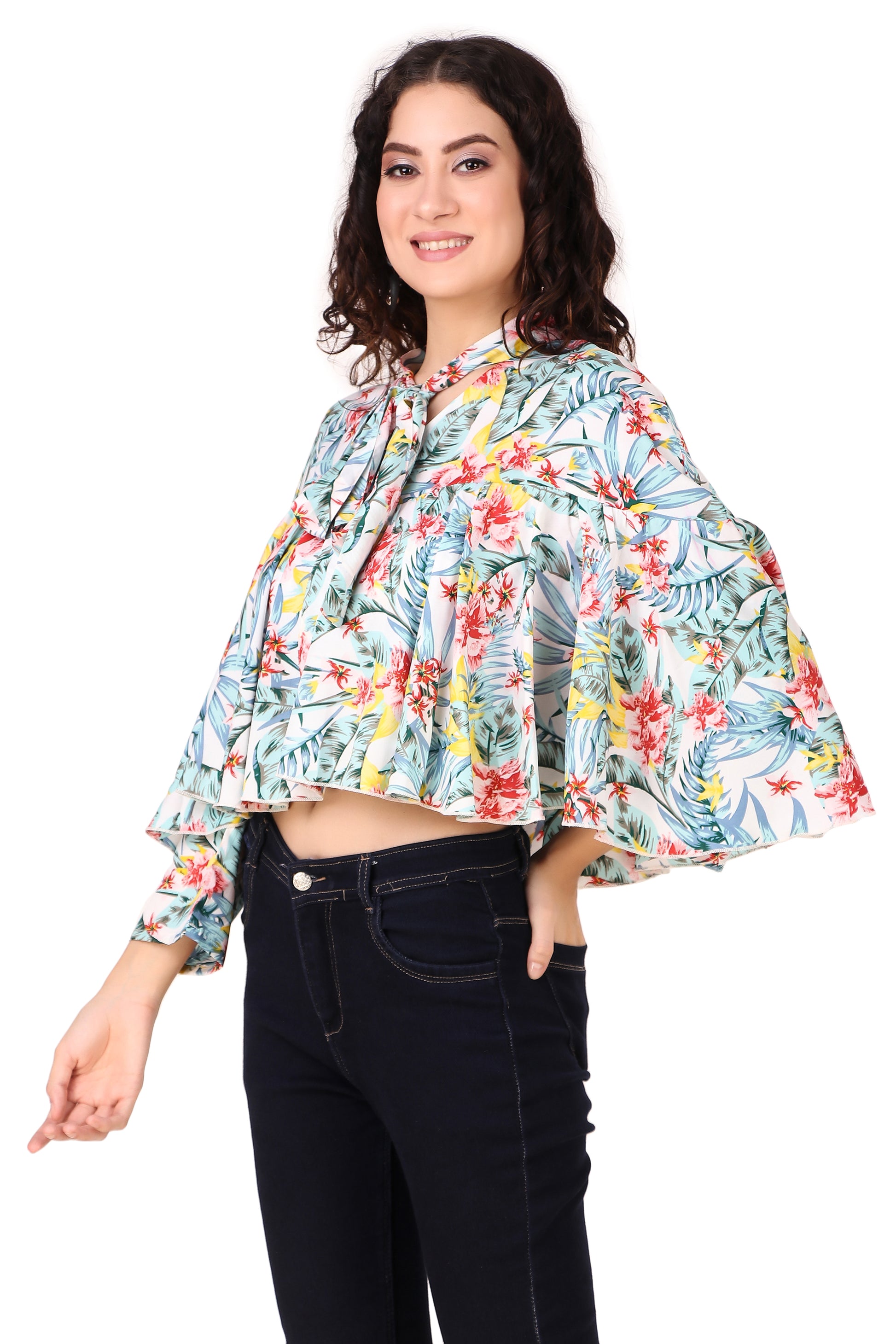 cape top for women floral
