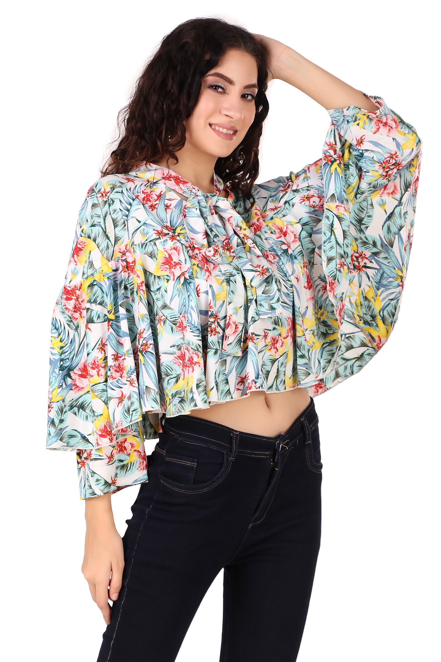 cape top for women floral
