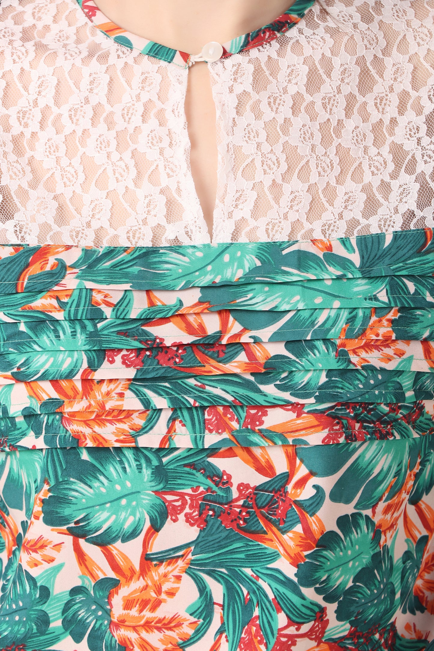 floral print tunic top 