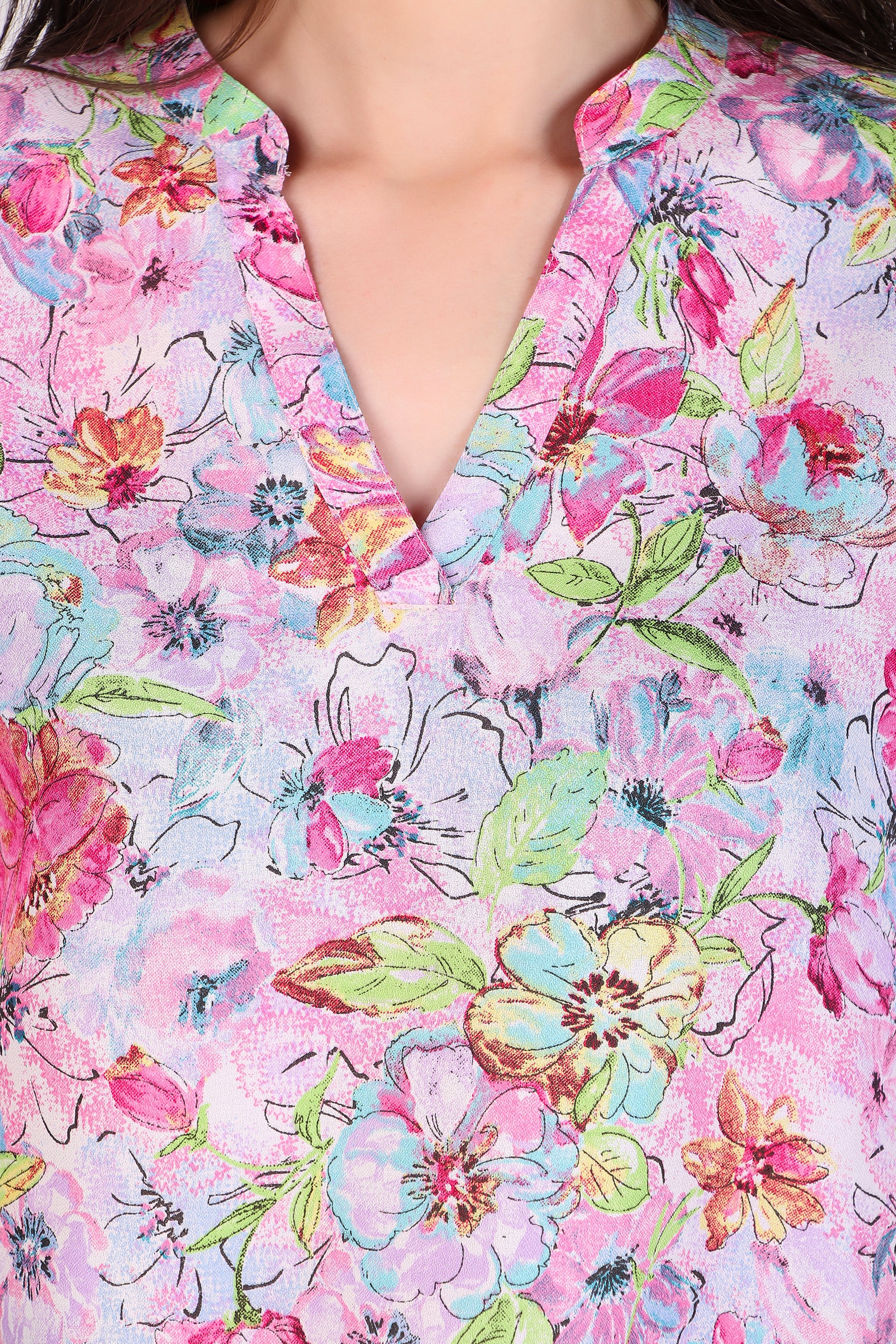 floral printed women top
