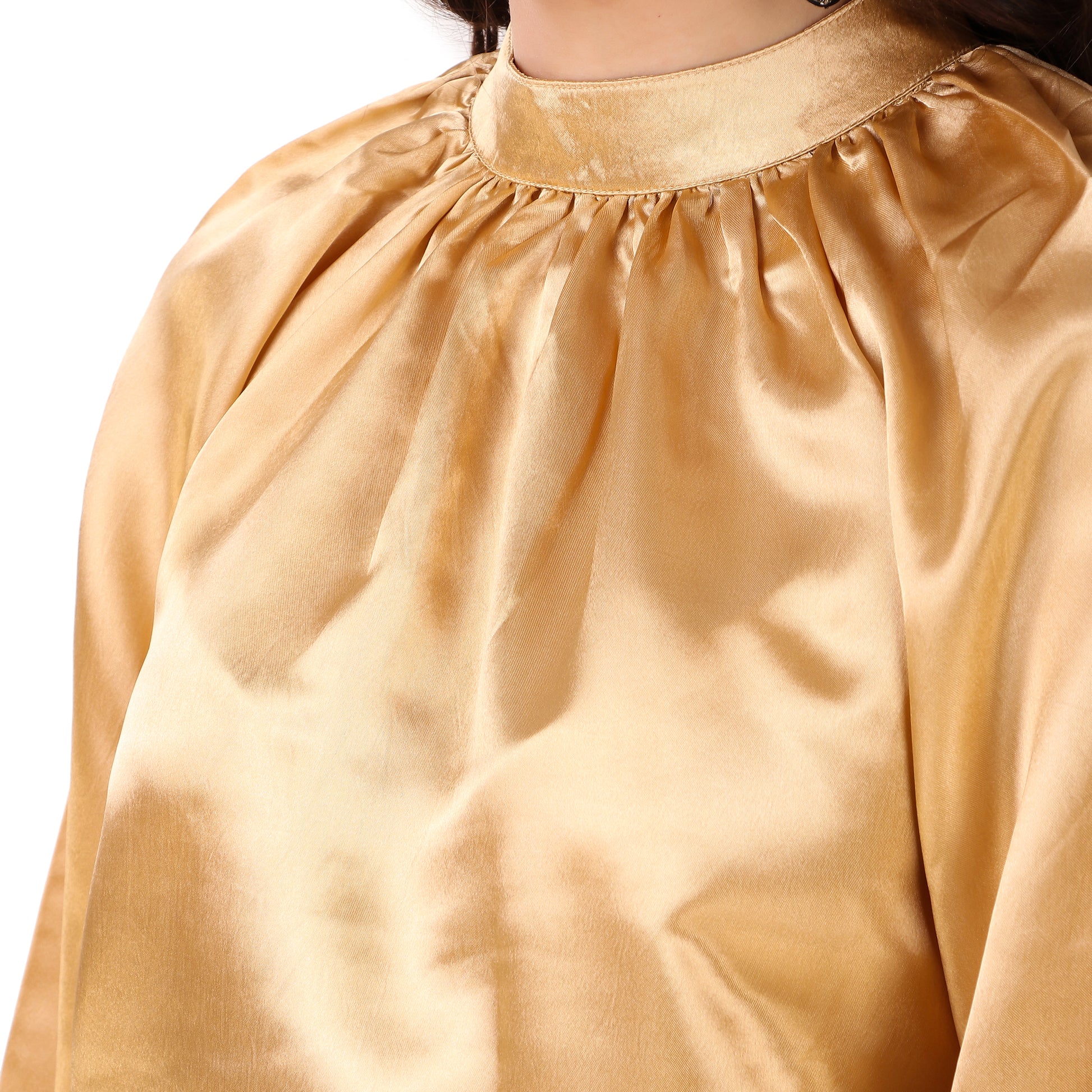 golden full sleeves women top