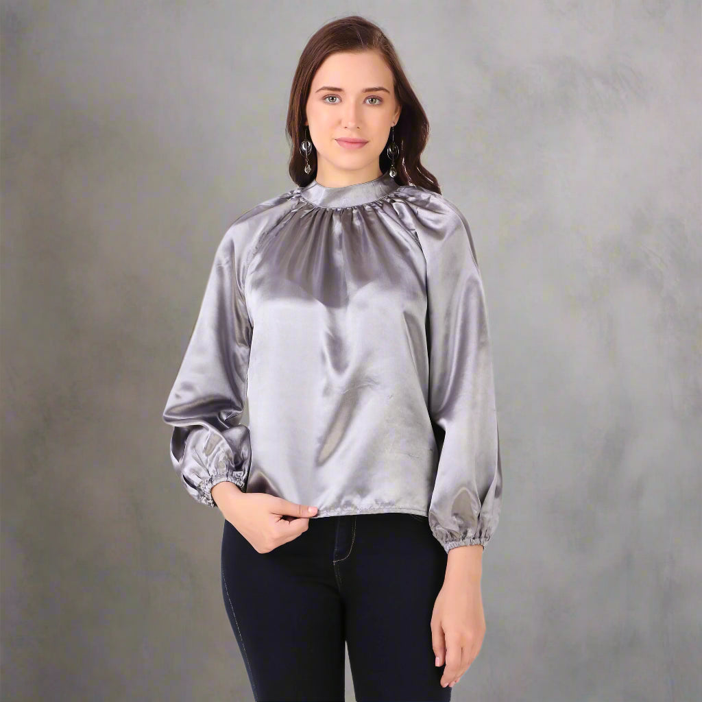 grey tops for women 
