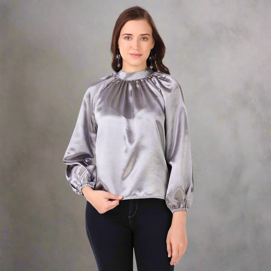 grey tops for women 
