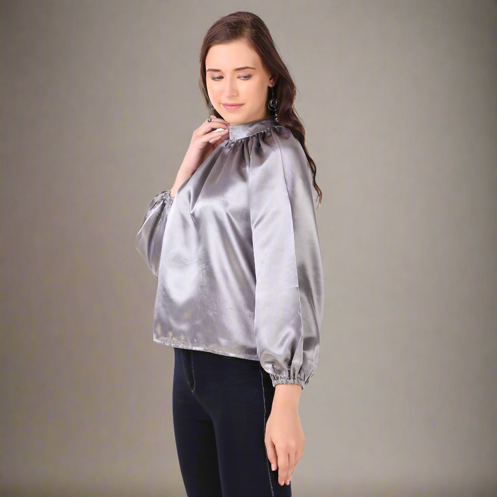 grey tops for women 
