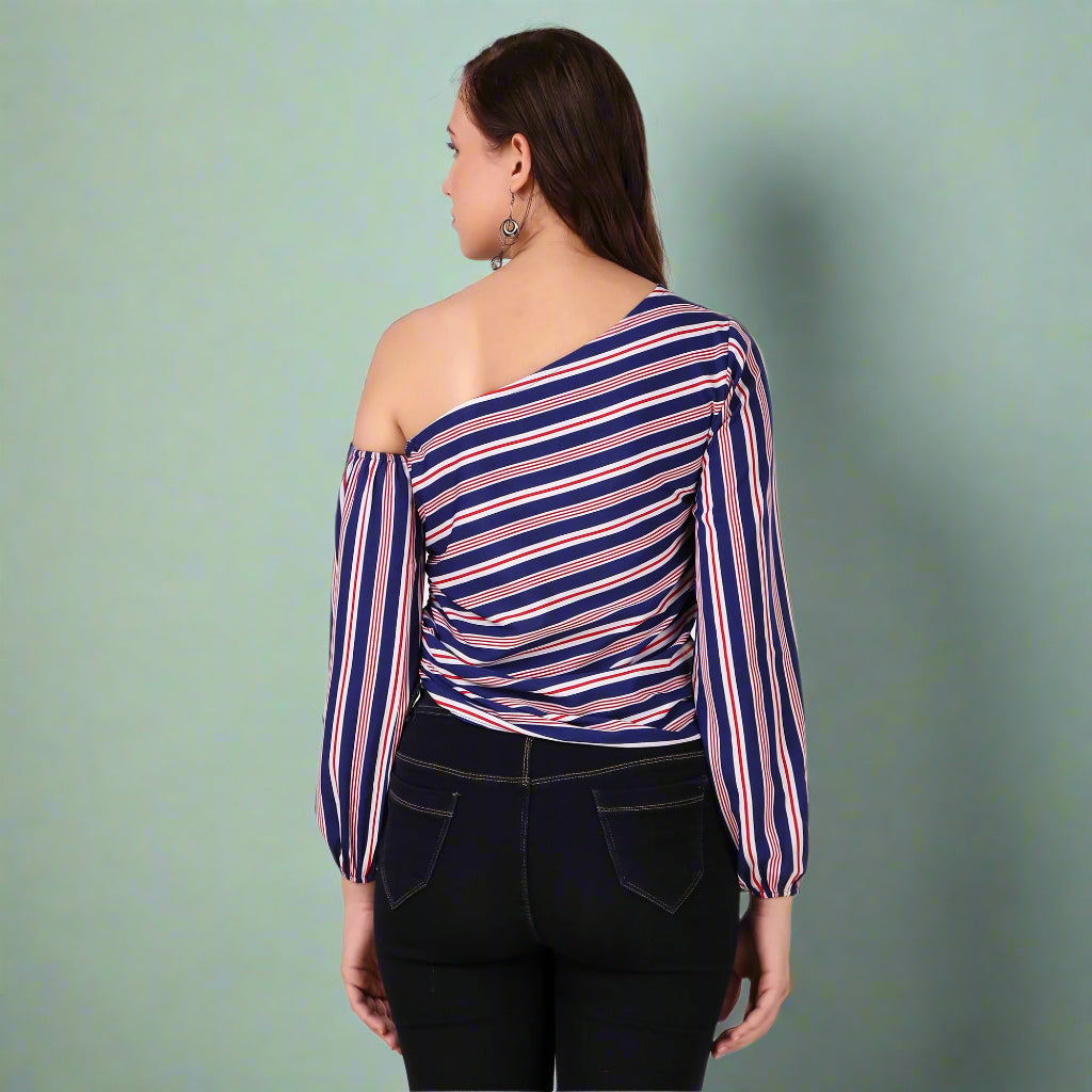 one shoulder top for women