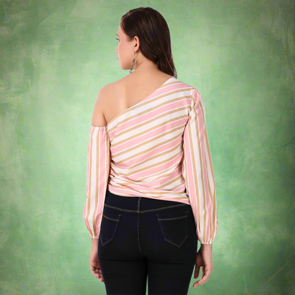 one shoulder top for women