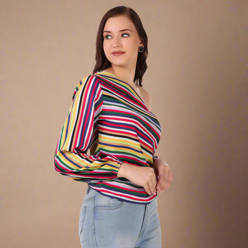 one shoulder top for women