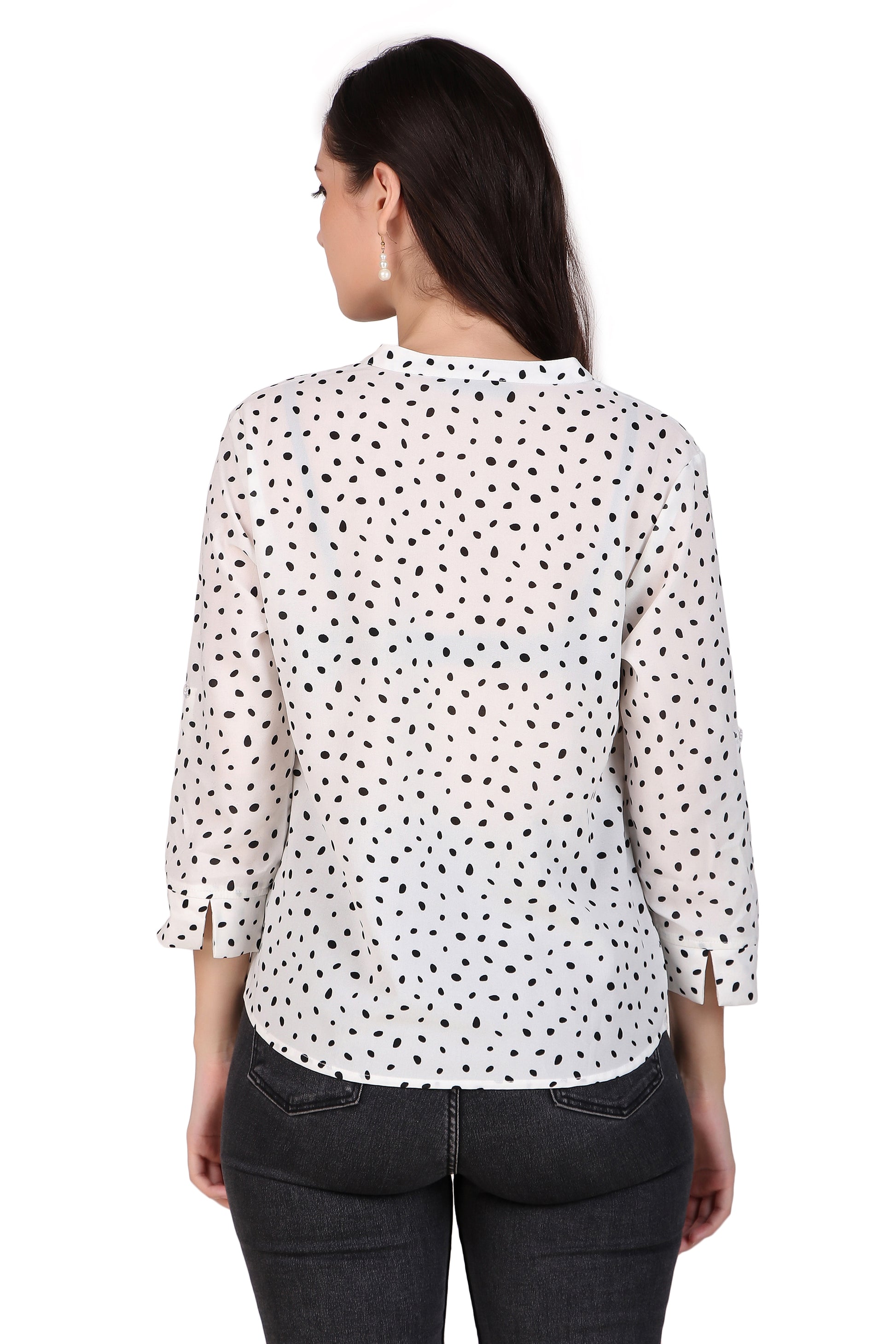 polka dot tops for ladies

