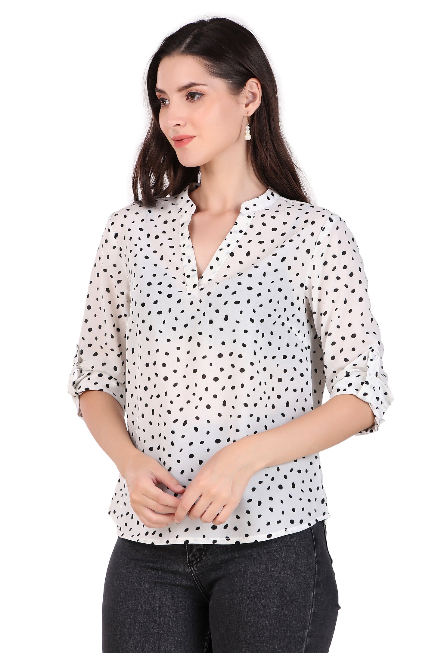 polka dot tops for ladies

