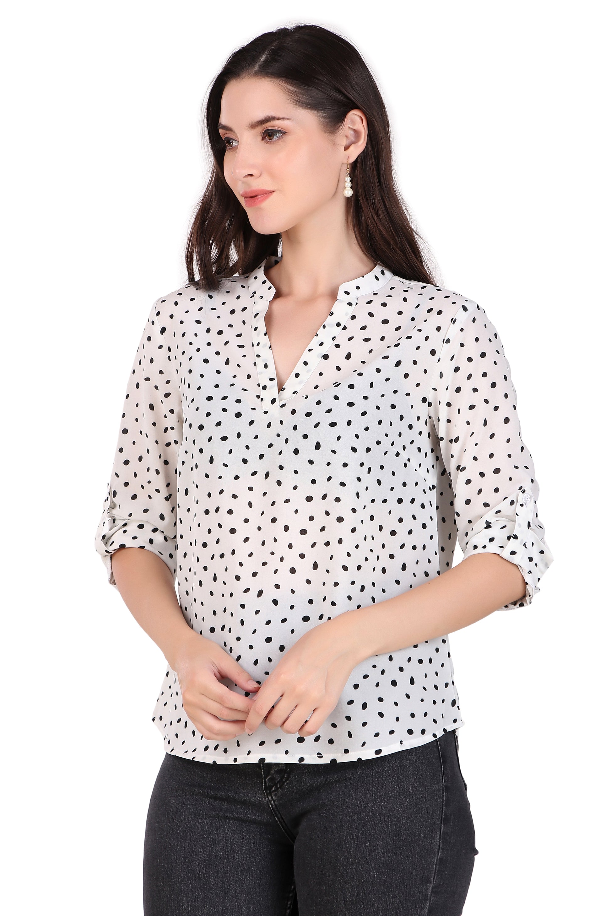 polka dot tops for ladies
