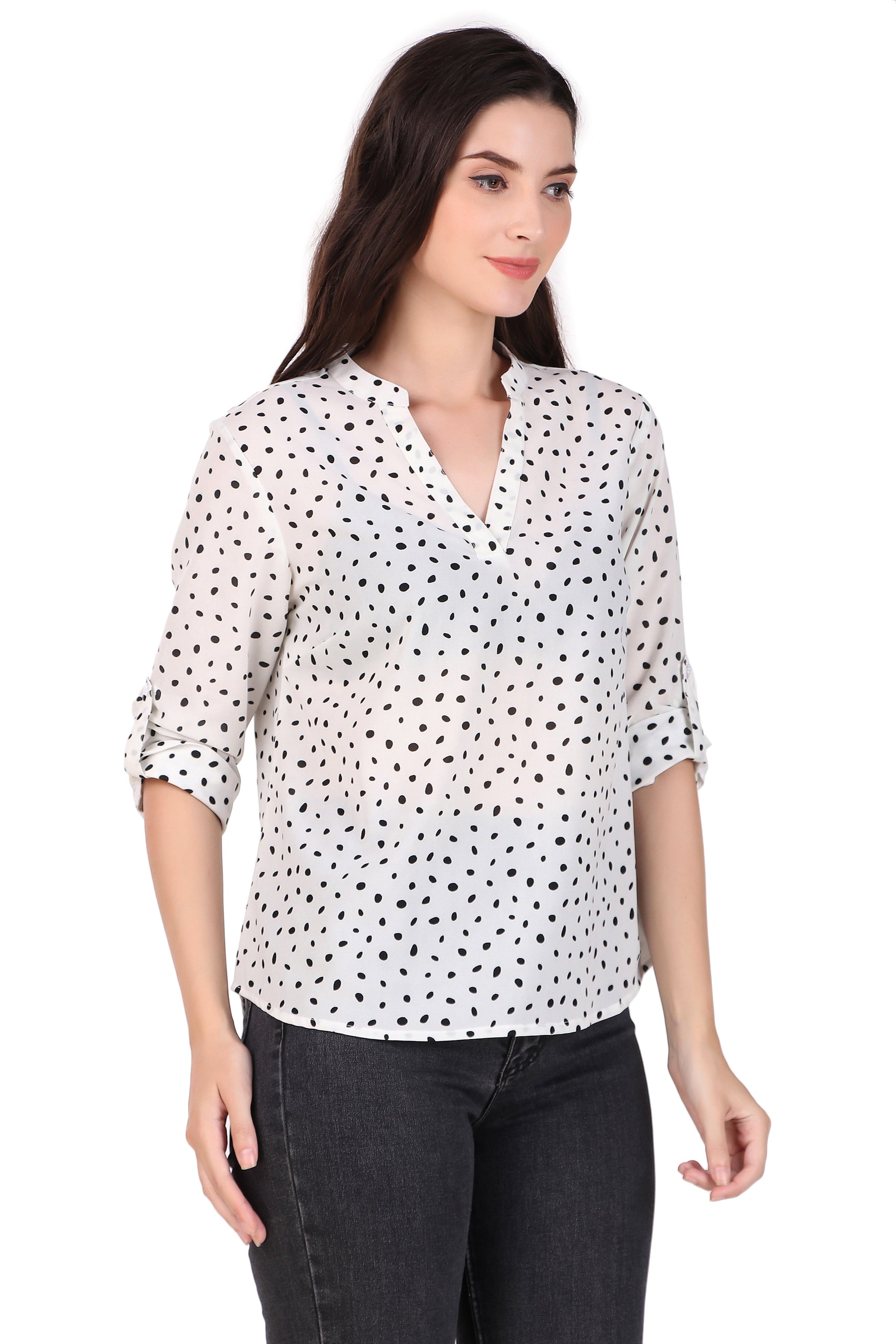 polka dot tops for ladies
