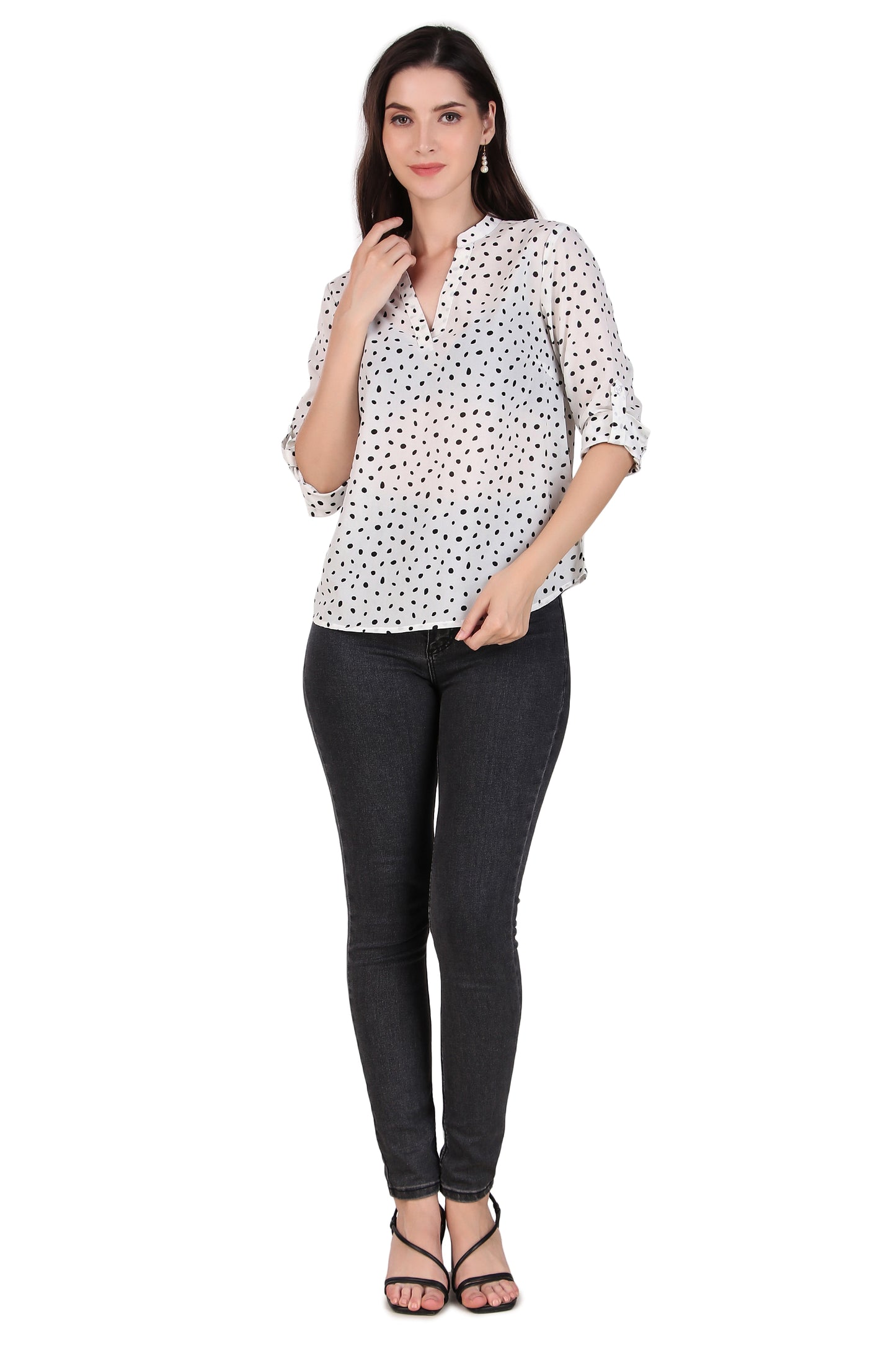 polka dot tops for ladies
