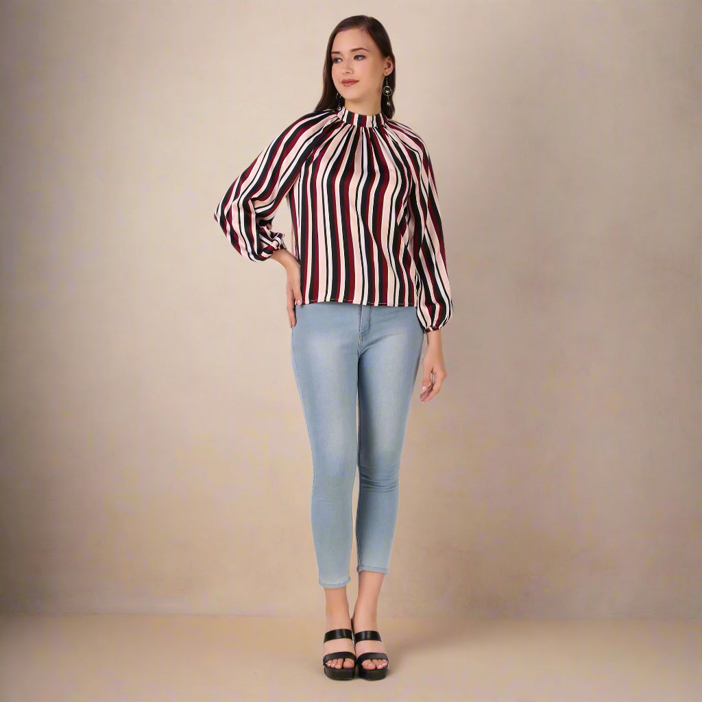 satin top for girls back-lifestyle