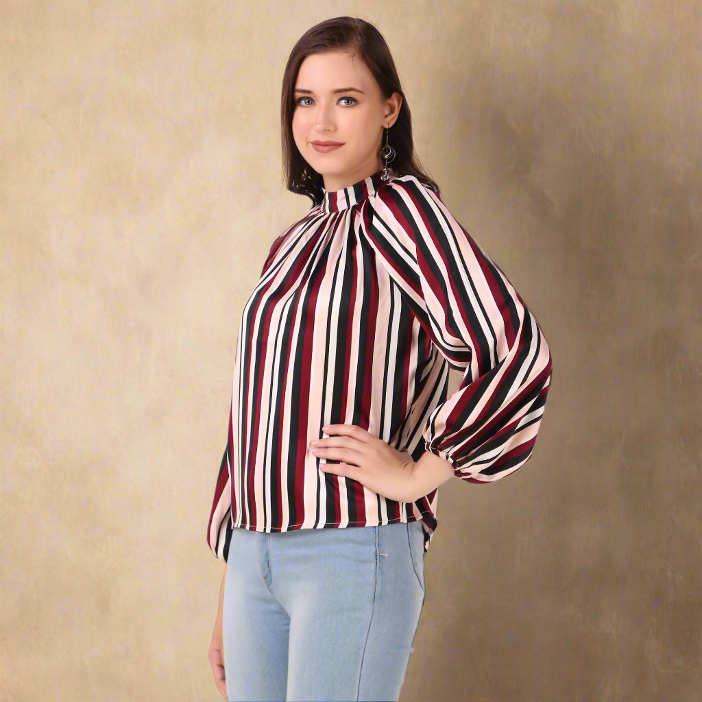 satin top for girls side