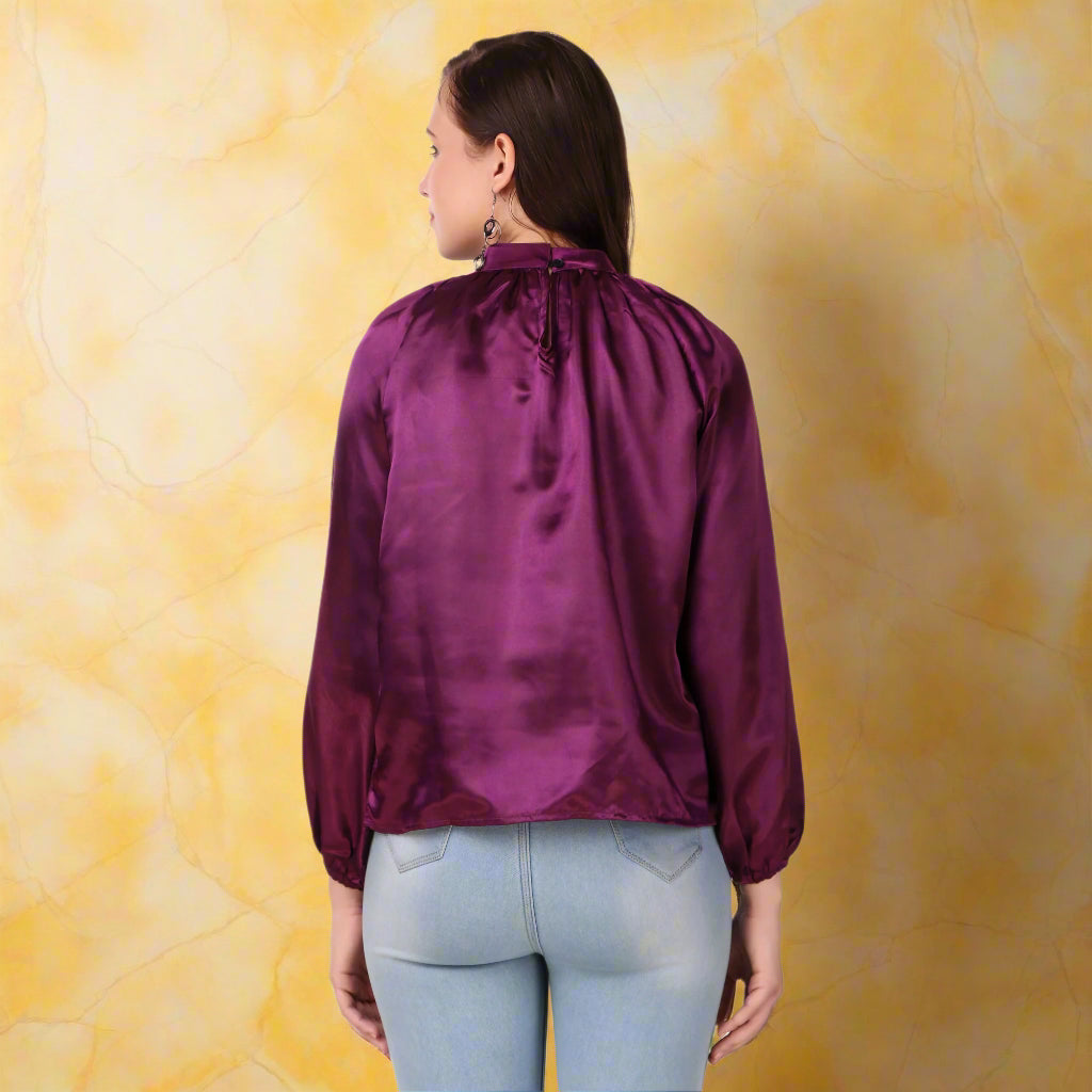 satin top for women