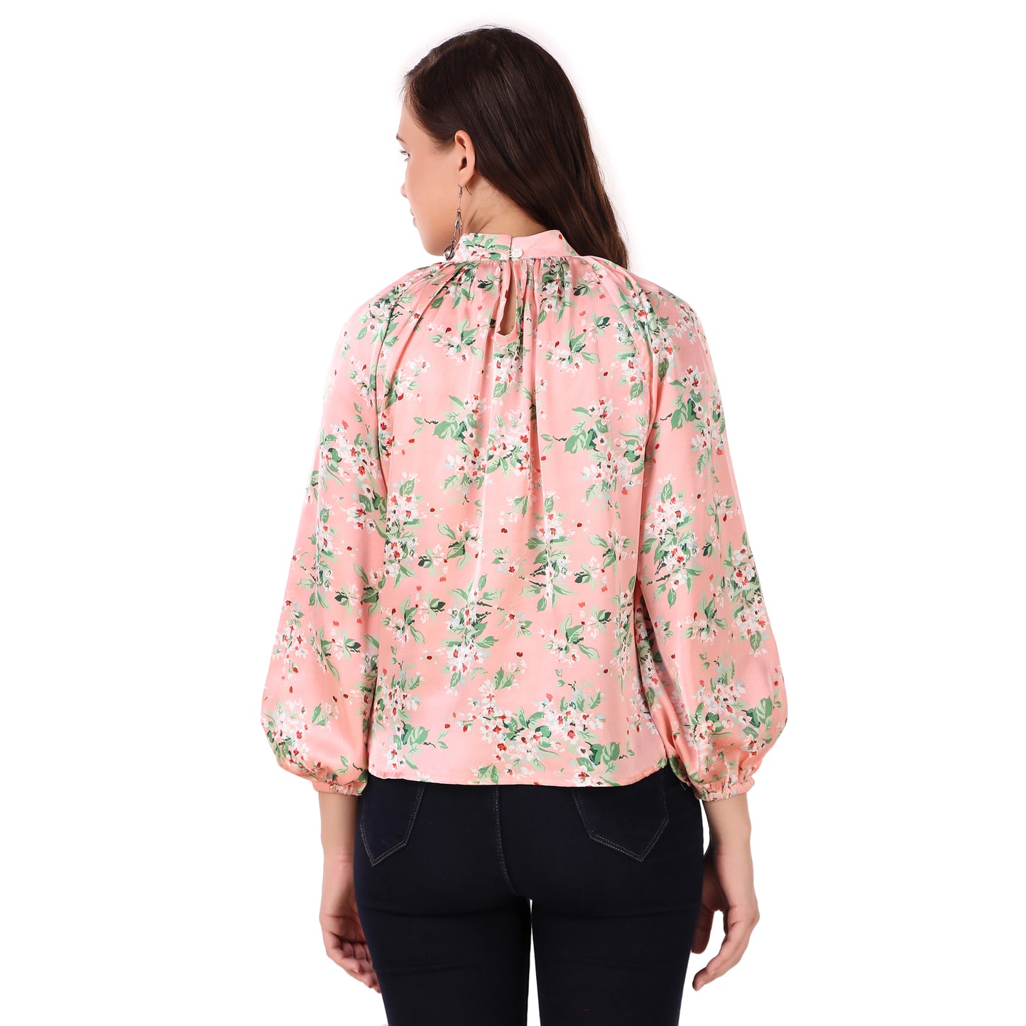 satin top outfit back