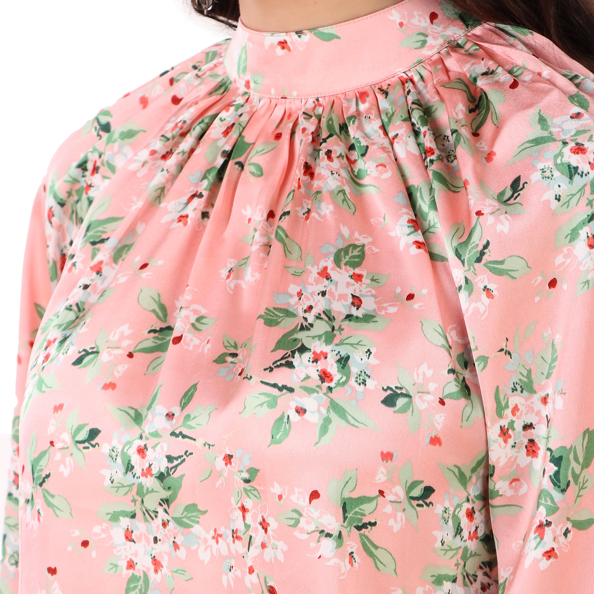 satin top outfit swatch