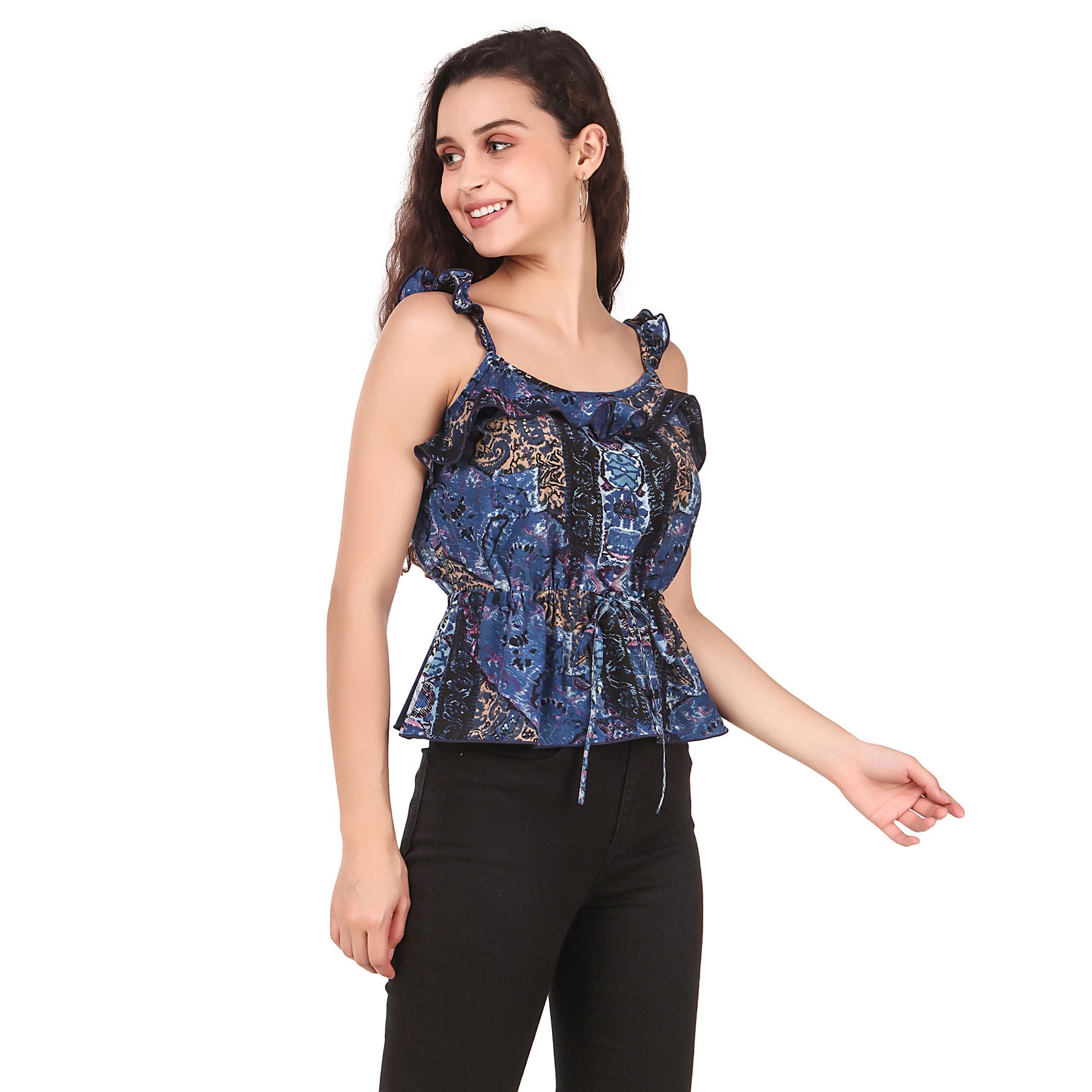 spaghetti strap crop top
